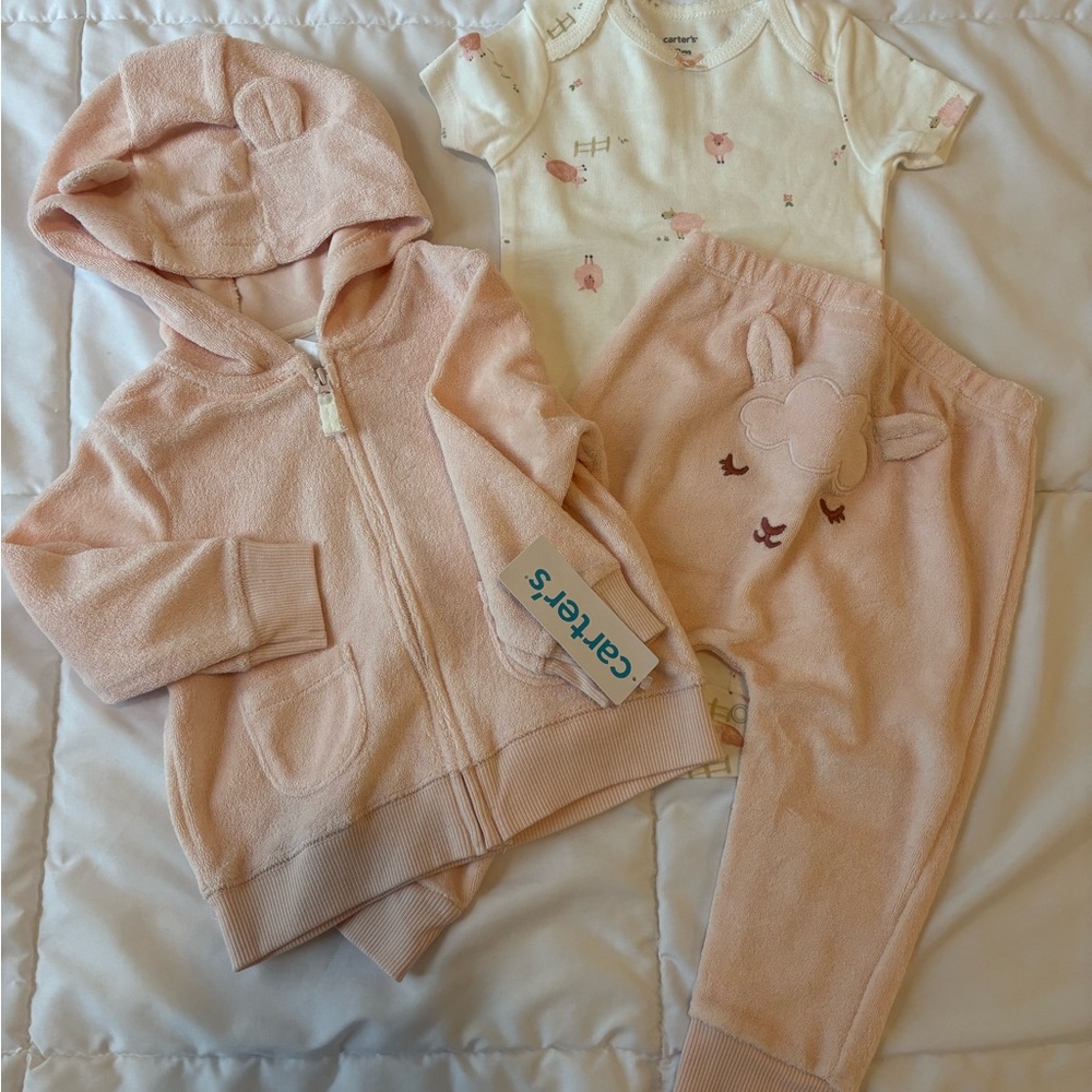 Carter's Pink Terry Set